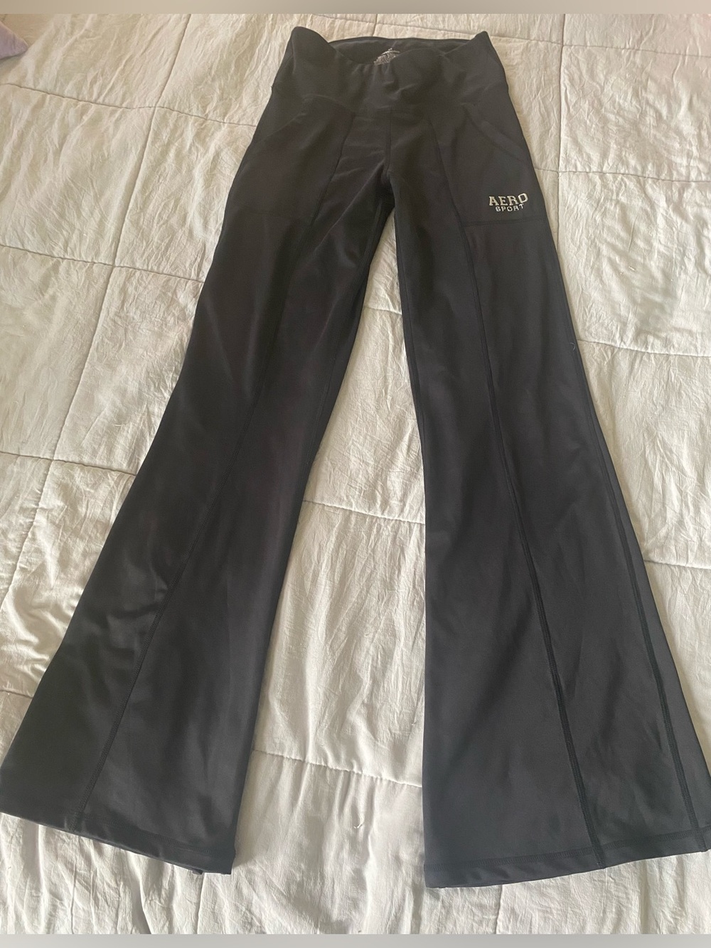 Aeropostale Black Flare Yoga Pants